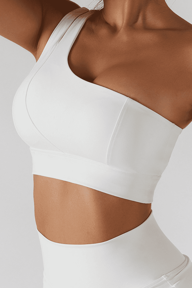 Top feminino para treino OneFit - um ombro só - Vista Euforia