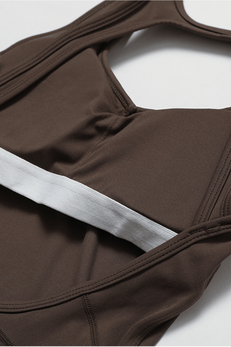 Macacão feminino Longo FlexBack - Costas nuas - Vista Euforia