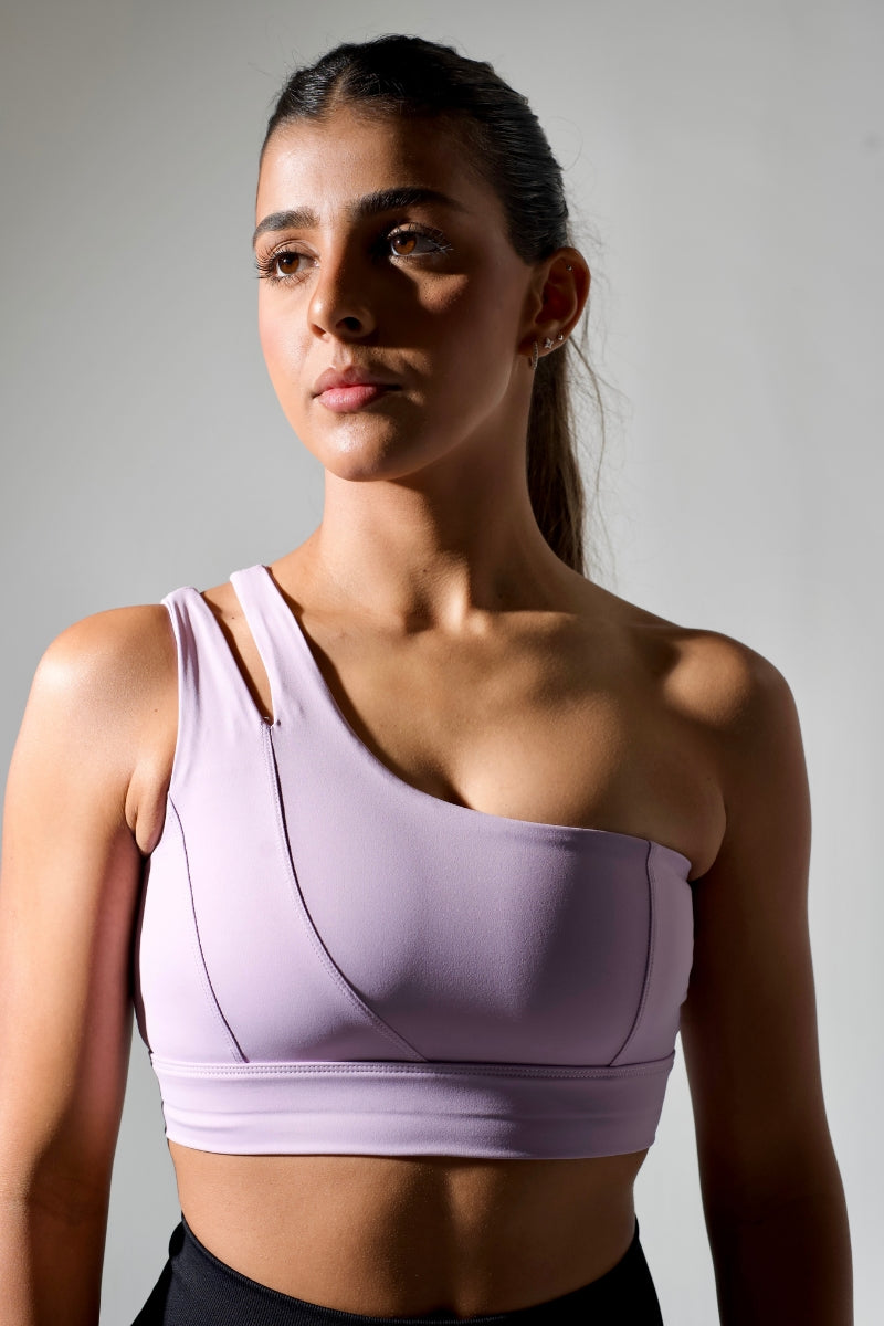 Top feminino para treino OneFit - um ombro só