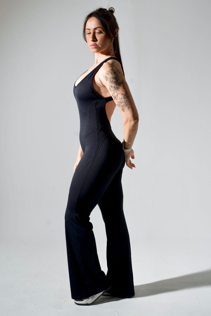 Macacão feminino Longo FlexBack - Costas nuas