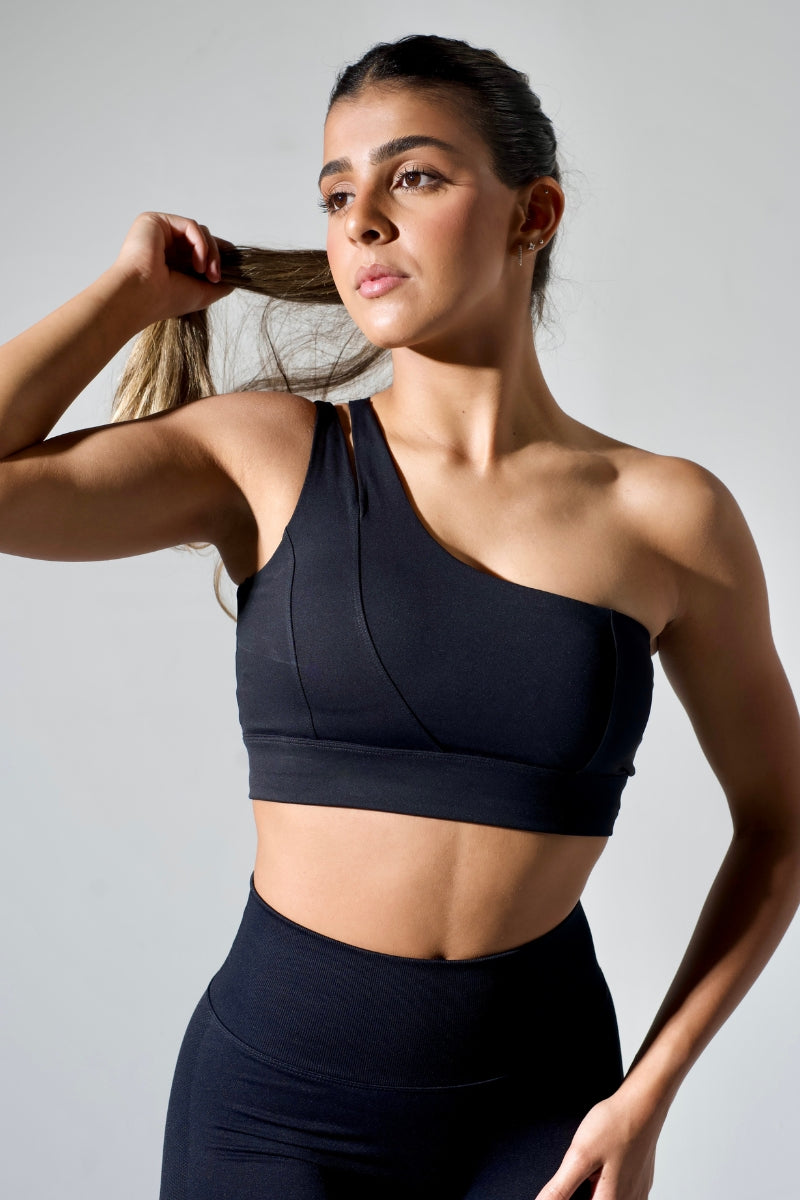 Top feminino para treino OneFit - um ombro só