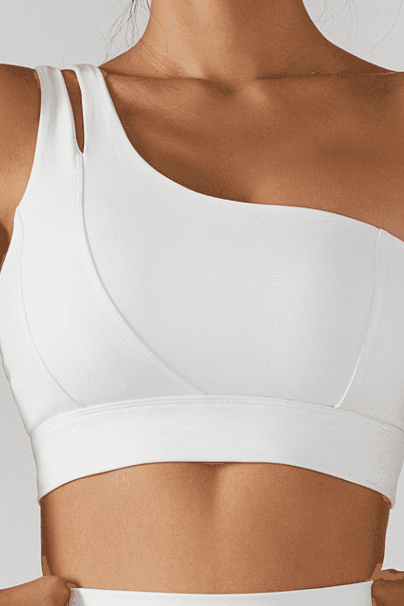Top feminino para treino OneFit - um ombro só - Vista Euforia