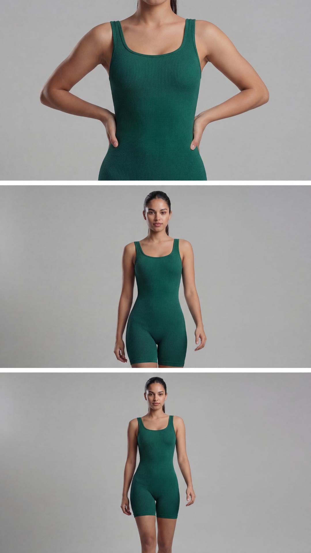 Macaquinho feminino BodySculpt- Com Bojo Verde