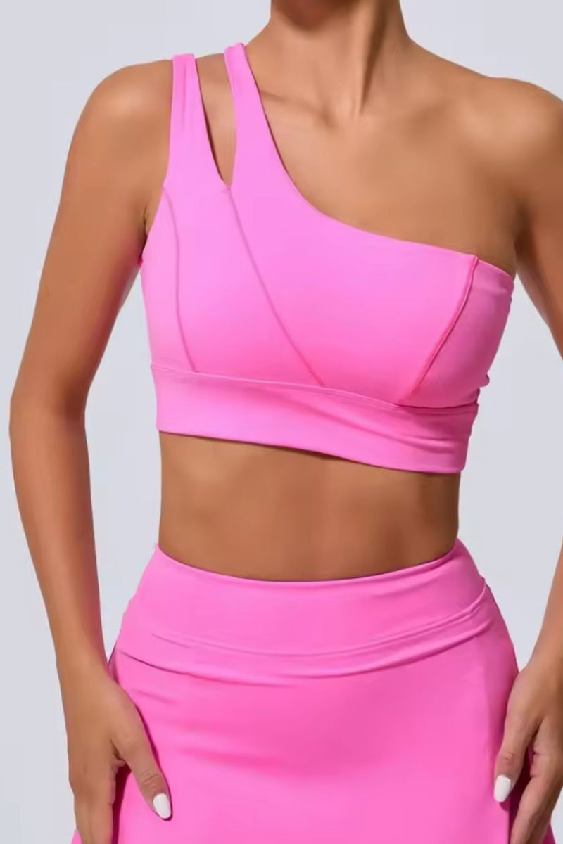 Top feminino para treino OneFit - um ombro só