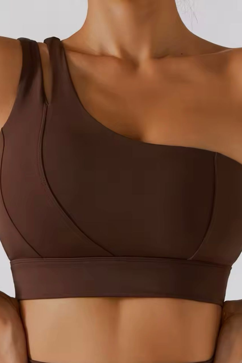 Top feminino para treino OneFit - um ombro só