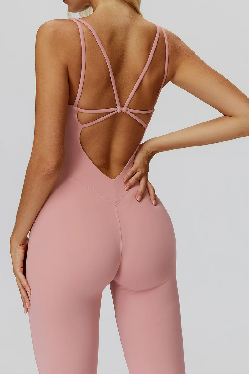 Macacão feminino ElyssiaFit Flare - Com Bojo