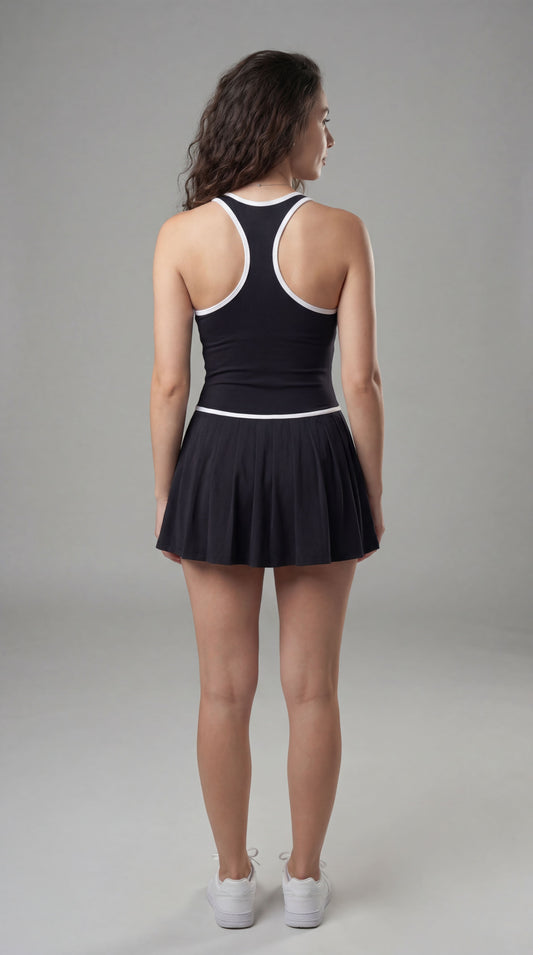 Vestido macaquinho feminino Moviara - com shortinho