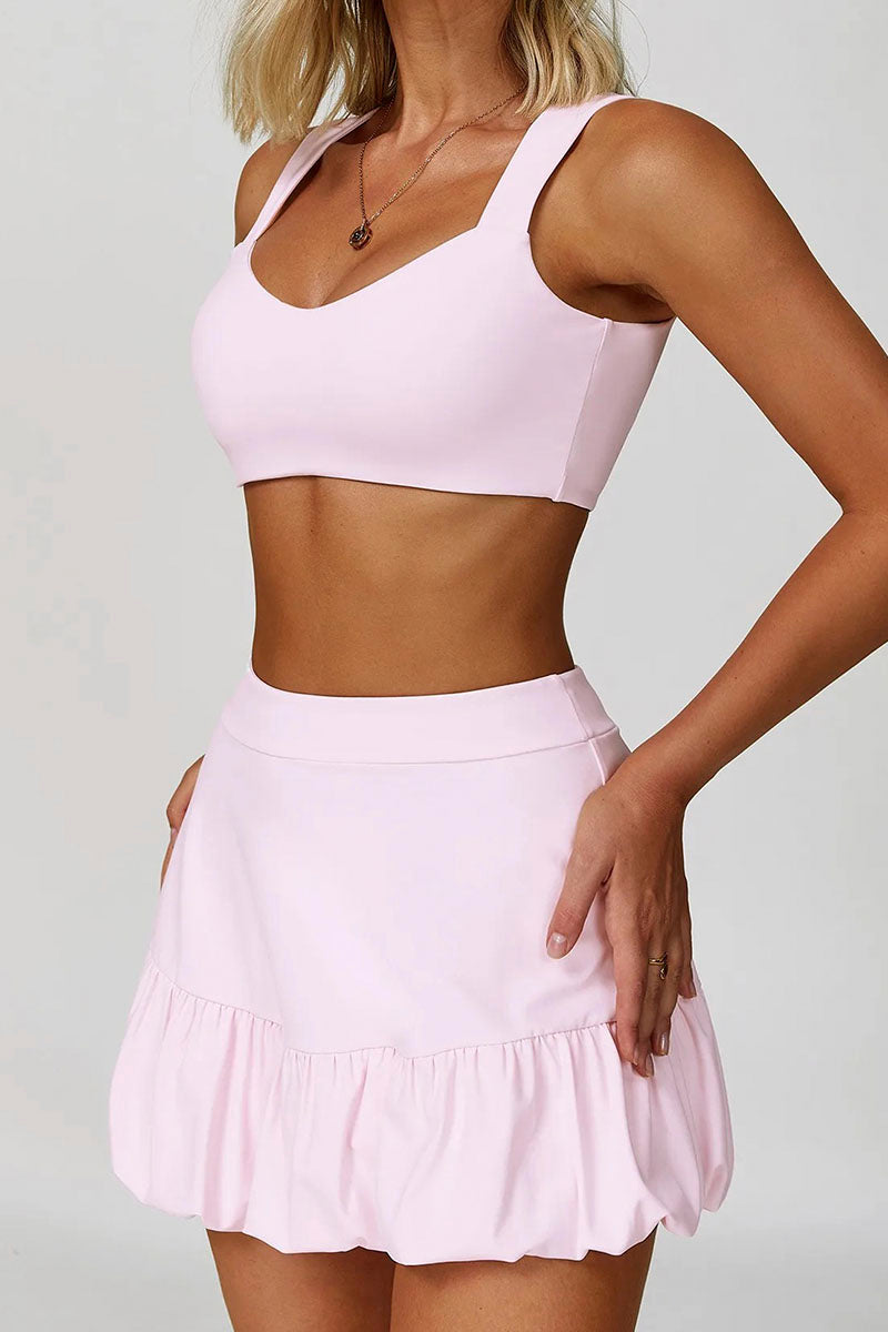 Conjunto CoreMatch - Top +  Short Saia