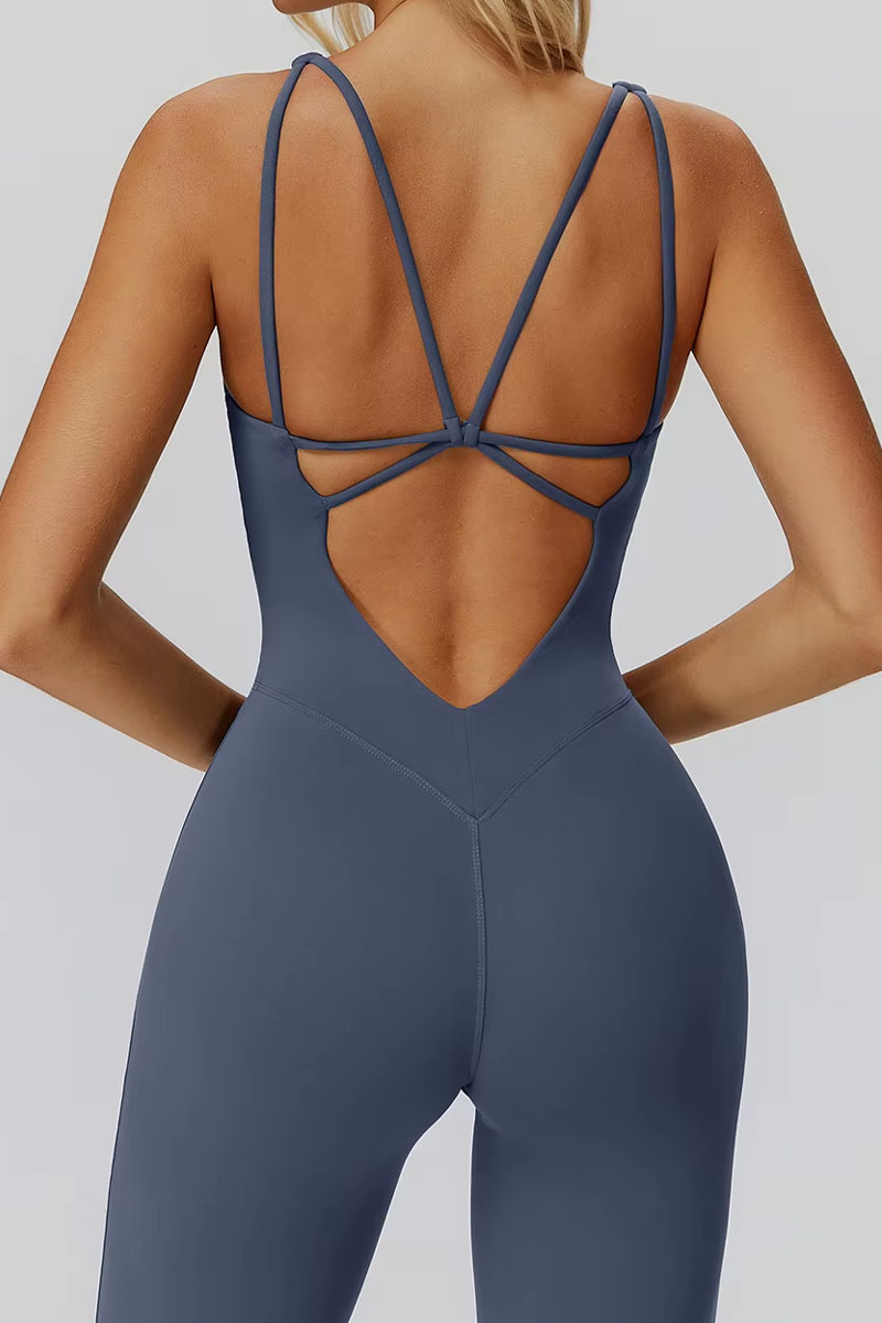 Macacão feminino ElyssiaFit Flare - Com Bojo