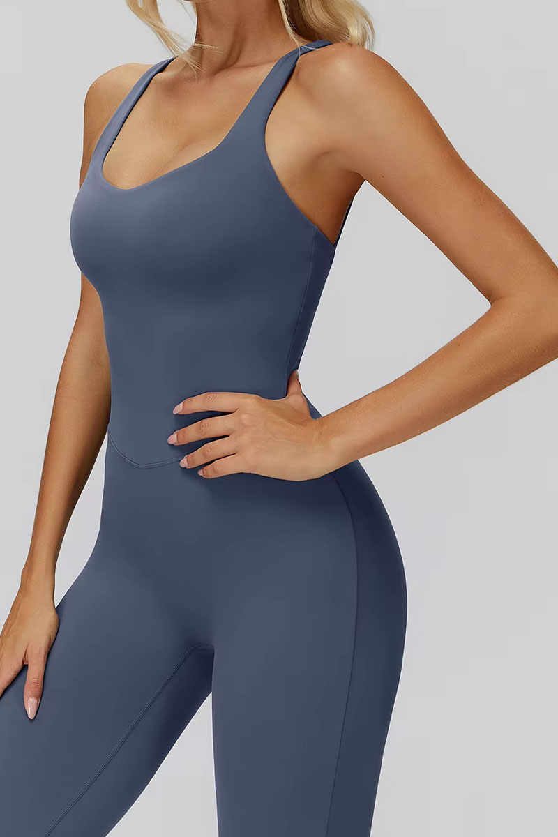 Macacão feminino ElyssiaFit Flare - Com Bojo