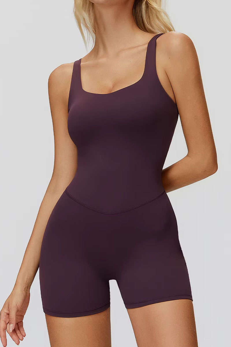 Macaquinho feminino ElyssiaFit- Com Bojo