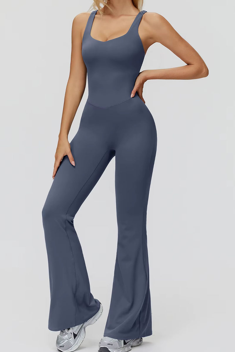 Macacão feminino ElyssiaFit Flare - Com Bojo