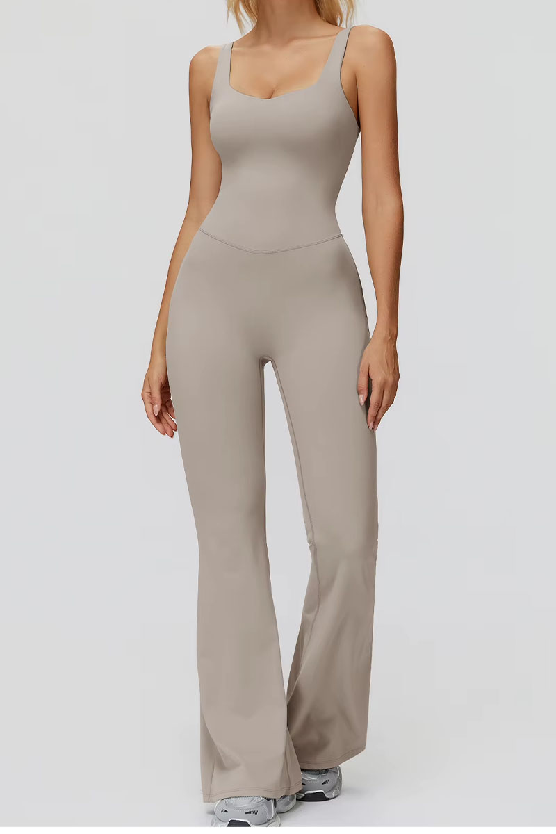 Macacão feminino ElyssiaFit Flare - Com Bojo