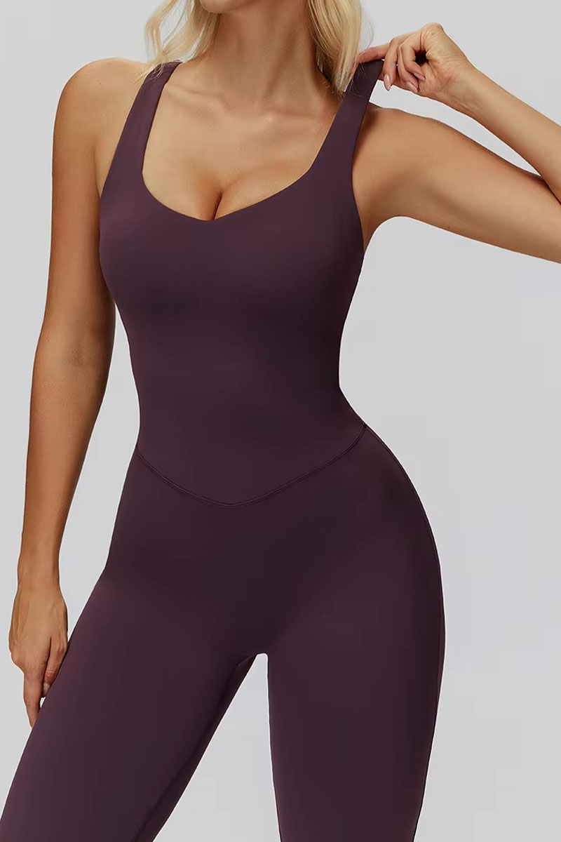 Macacão feminino ElyssiaFit Flare - Com Bojo