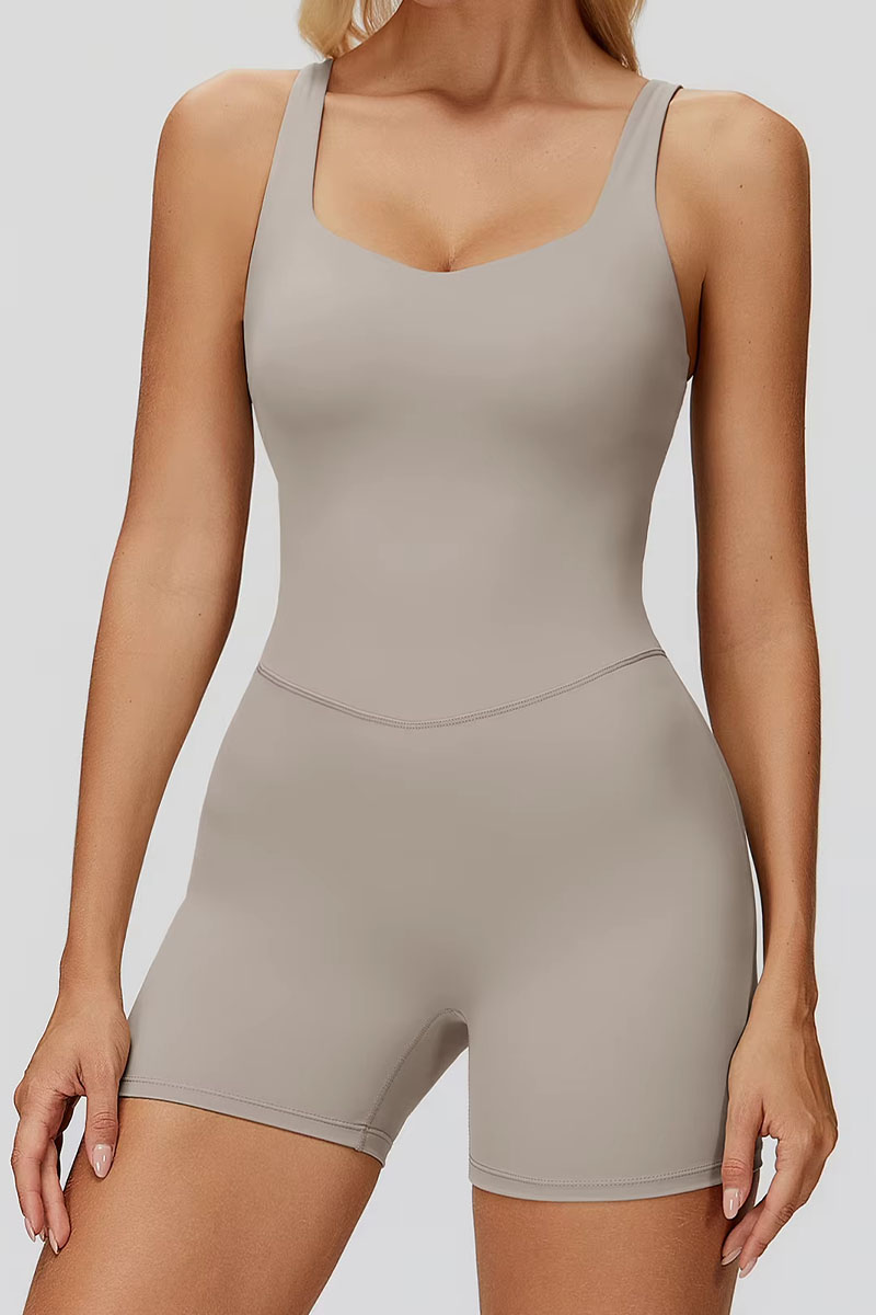 Macaquinho feminino ElyssiaFit- Com Bojo