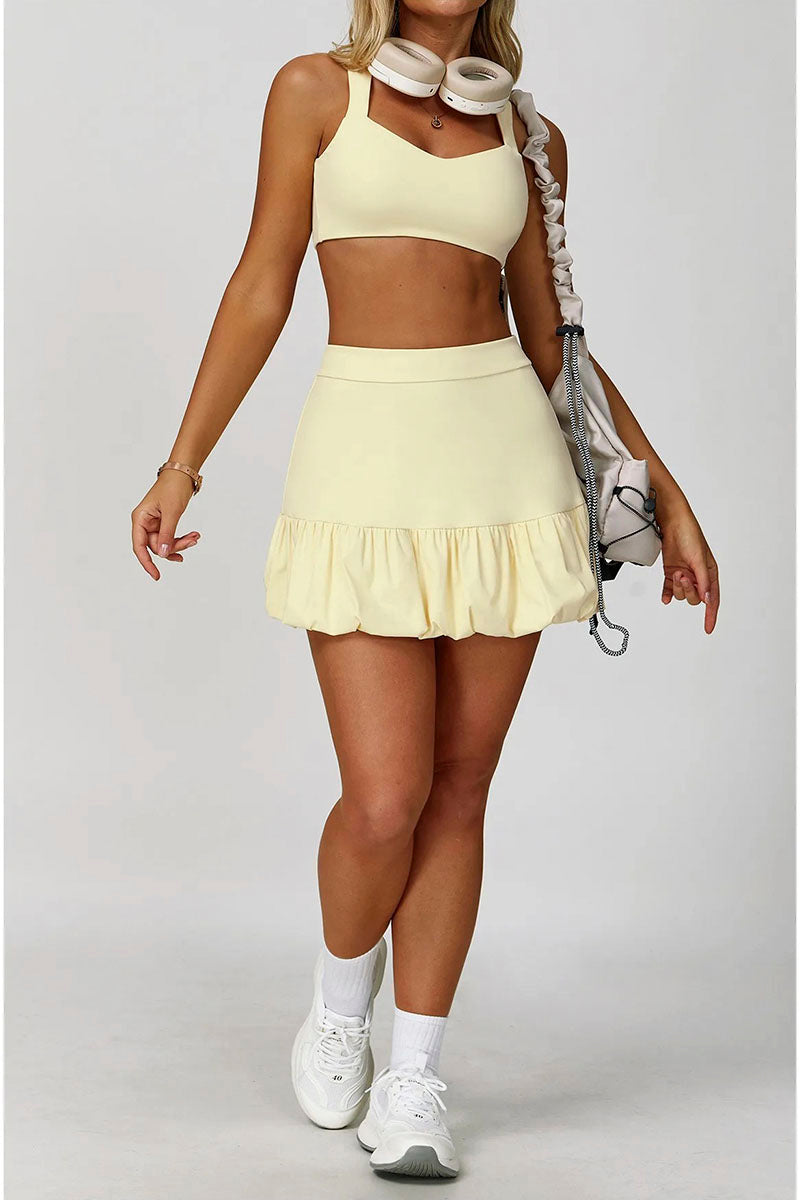 Conjunto CoreMatch - Top +  Short Saia