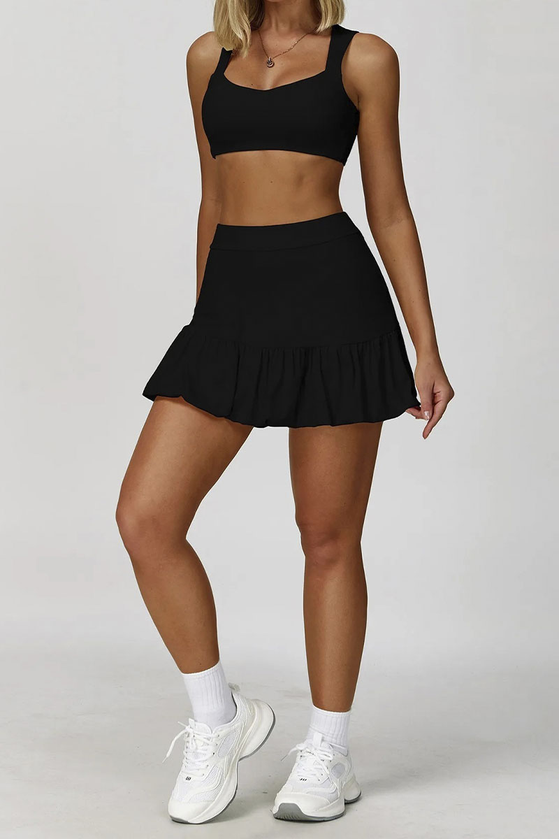 Conjunto CoreMatch - Top +  Short Saia