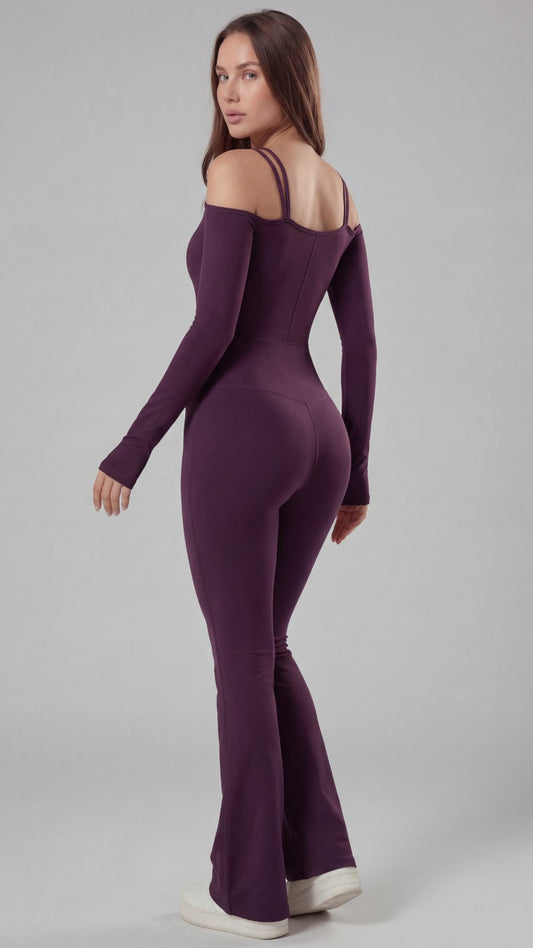 Macacão feminino PowerBone - Com Bojo Roxo