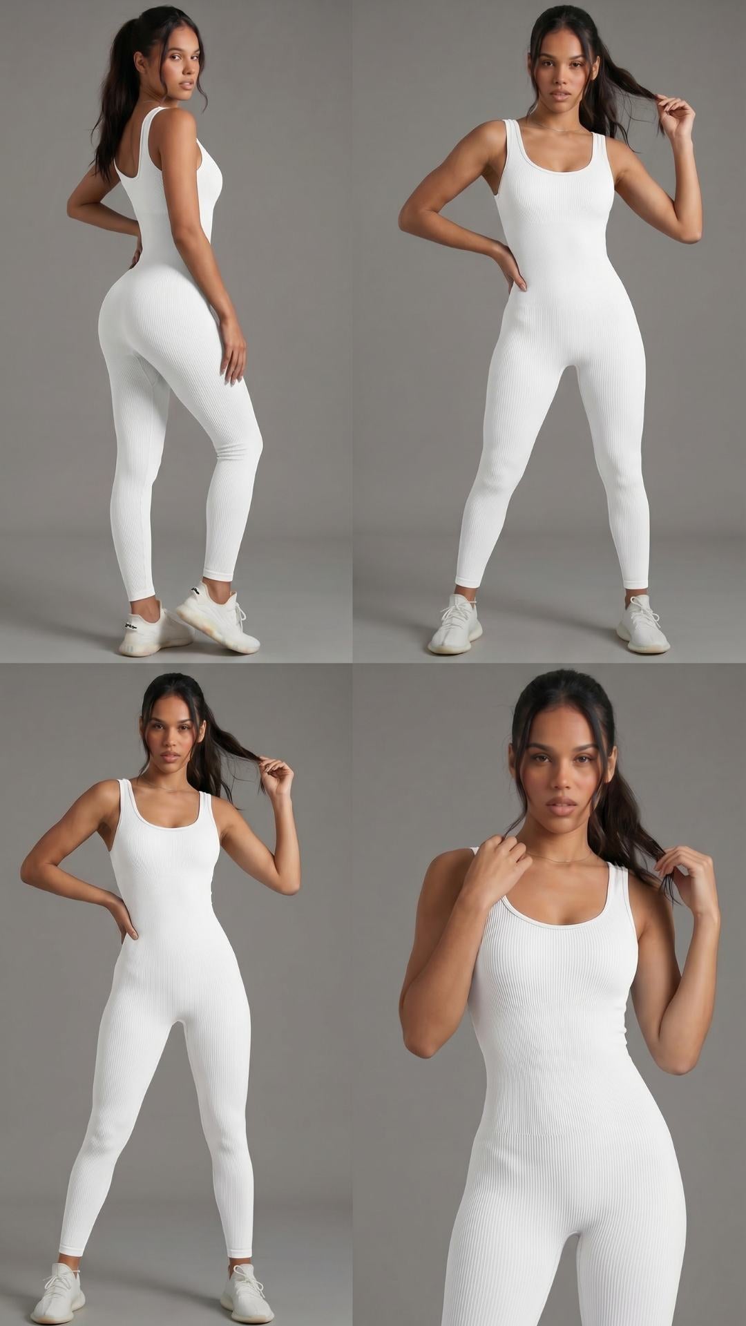 Macacão feminino BodySculpt Branco - Limited Collection