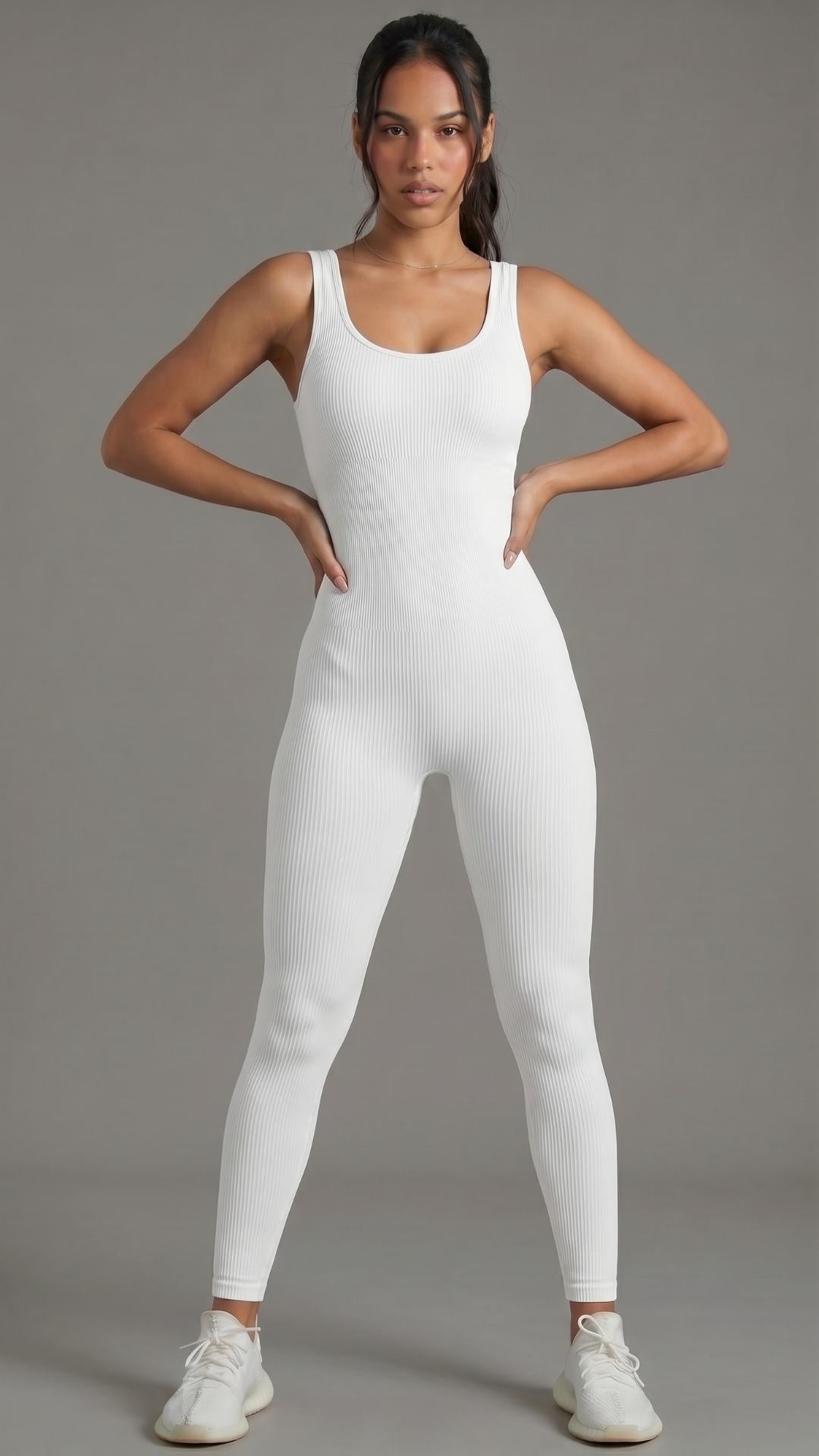 Macacão feminino BodySculpt Branco - Limited Collection