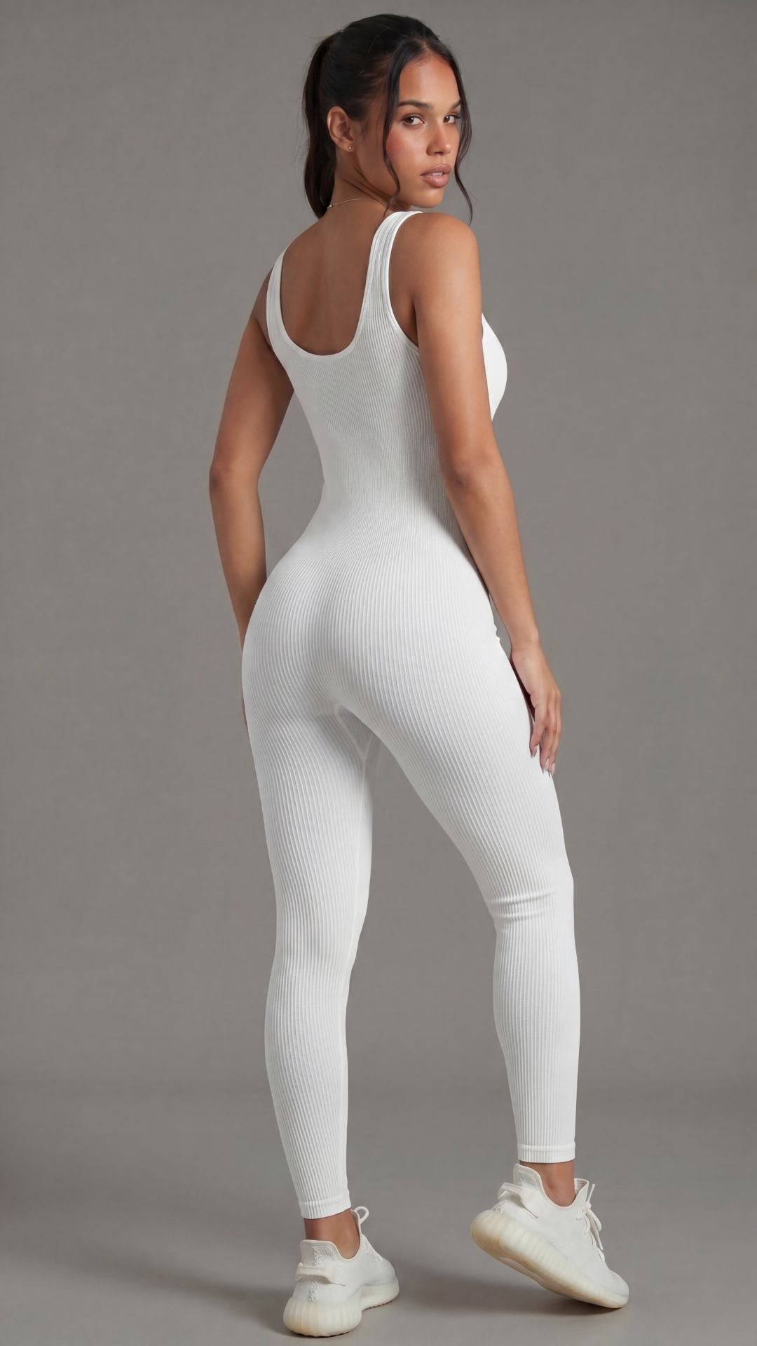 Macacão feminino BodySculpt Branco - Limited Collection