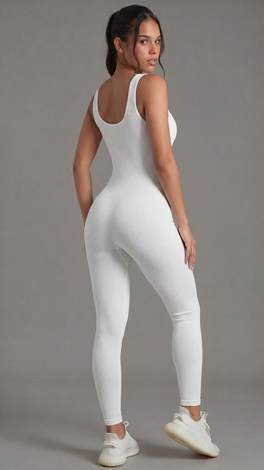 Macacão feminino BodySculpt Branco - Limited Collection