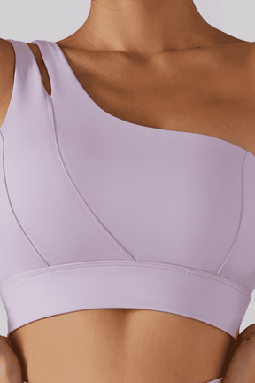 Top feminino para treino OneFit - um ombro só - Vista Euforia 