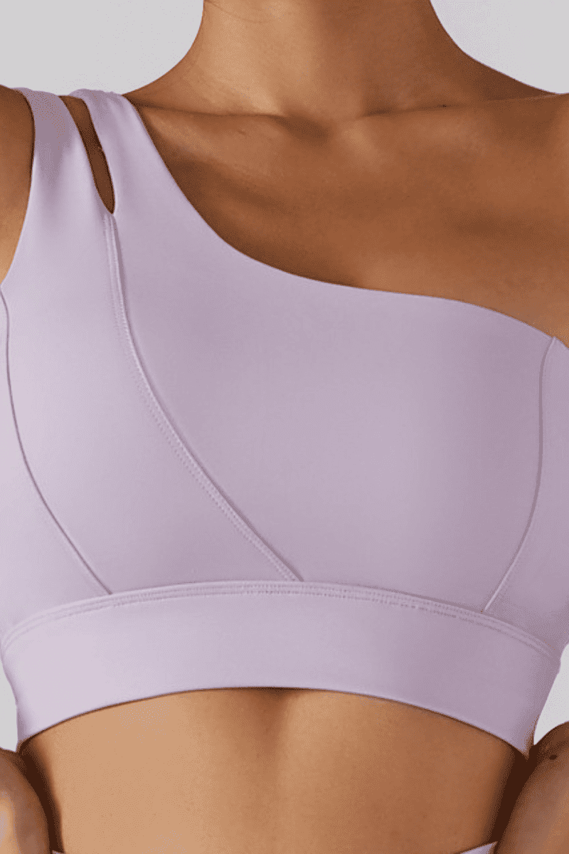 Top feminino para treino OneFit - um ombro só - Vista Euforia 