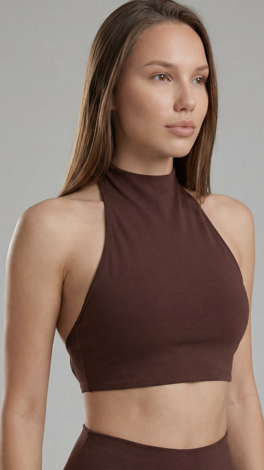 Top feminino Noir - Com Bojo Marrom