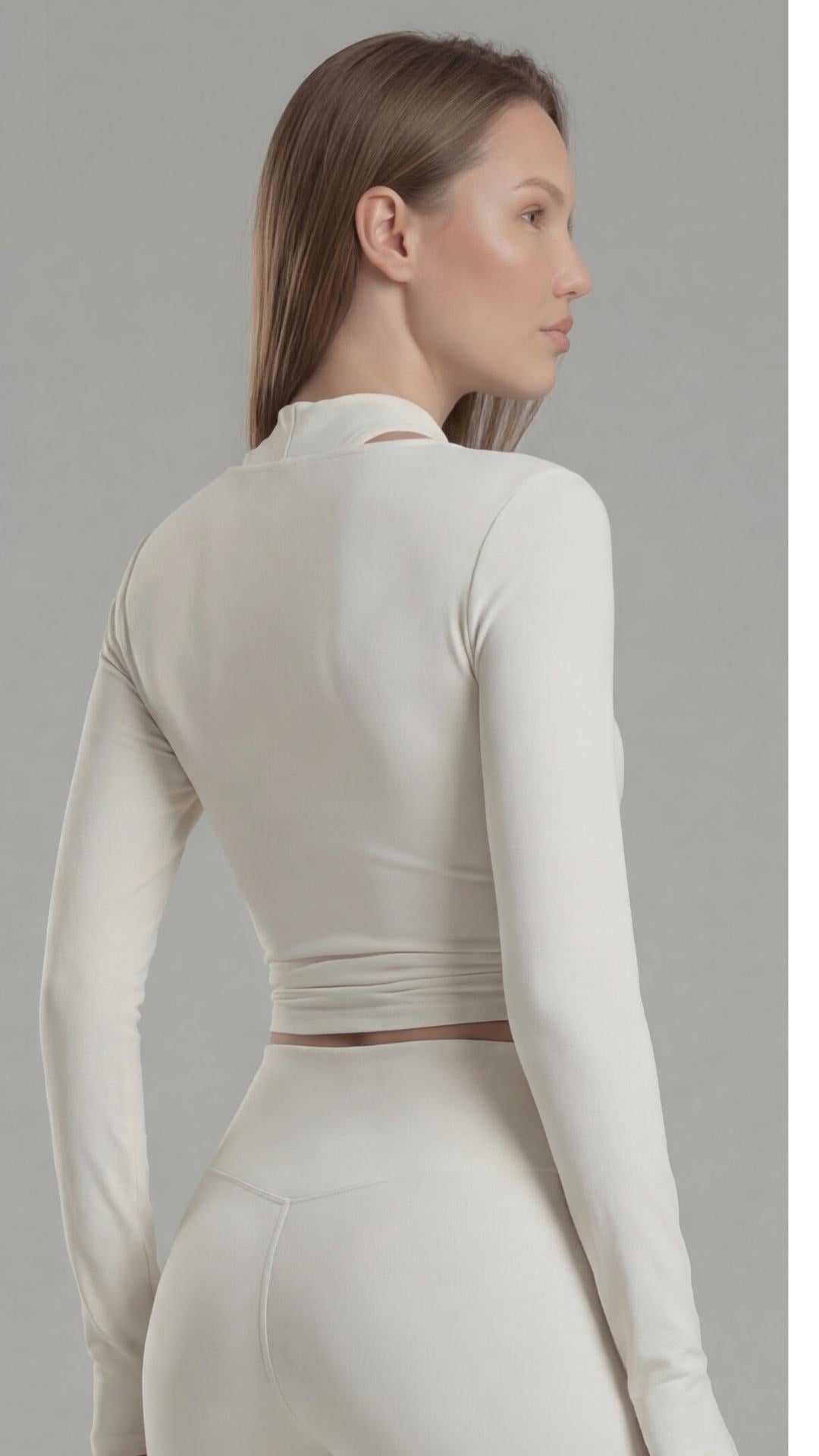 Blusa transpassada  - Noir