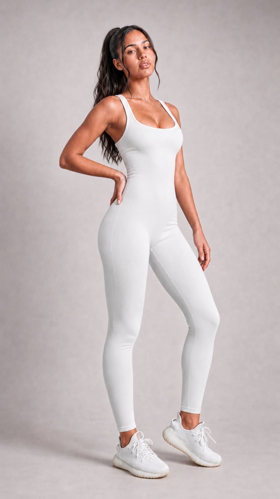Macacão feminino BodySculpt Branco - Limited Collection