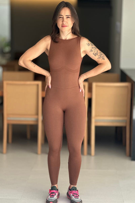 Macacão SeamlessFlex - Sem bojo Brown