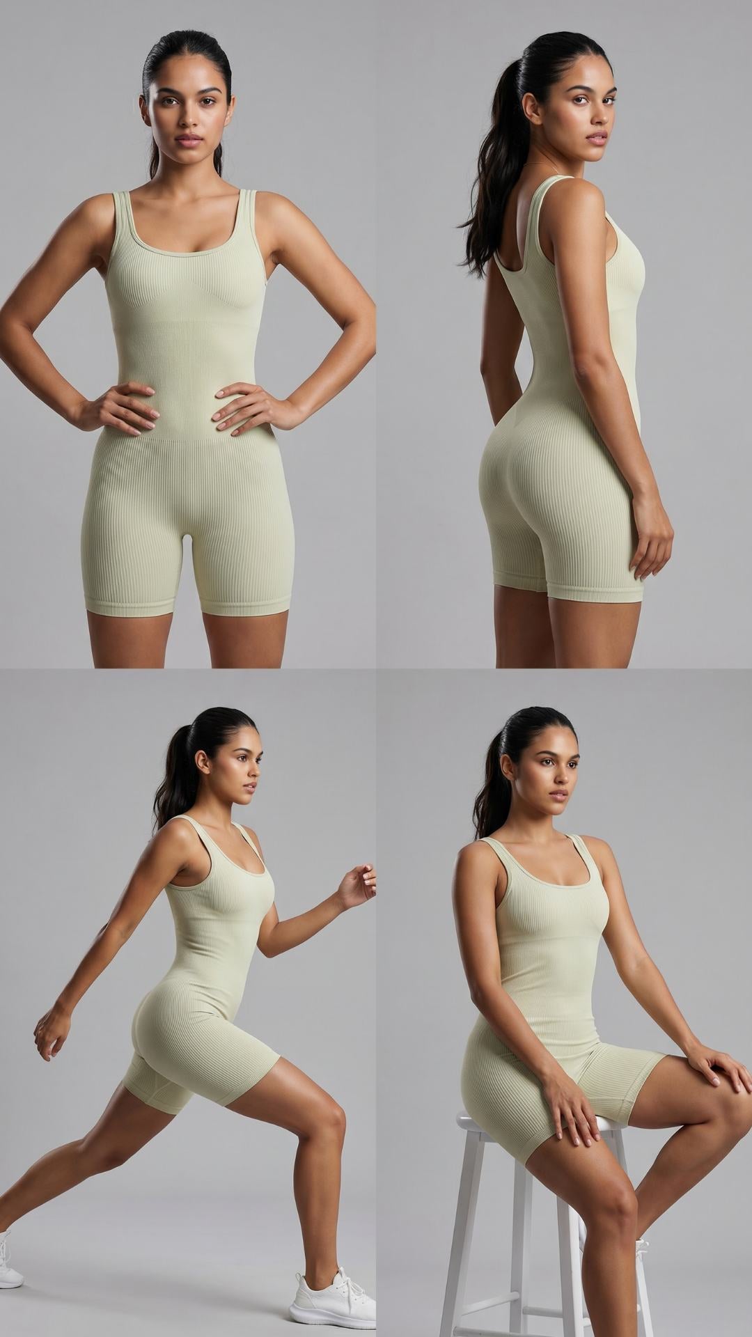 Macaquinho feminino BodySculpt- Com Bojo Off White
