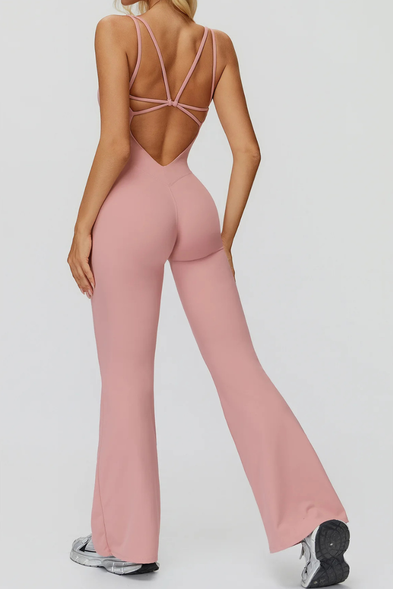 Macacão feminino ElyssiaFit Flare - Com Bojo