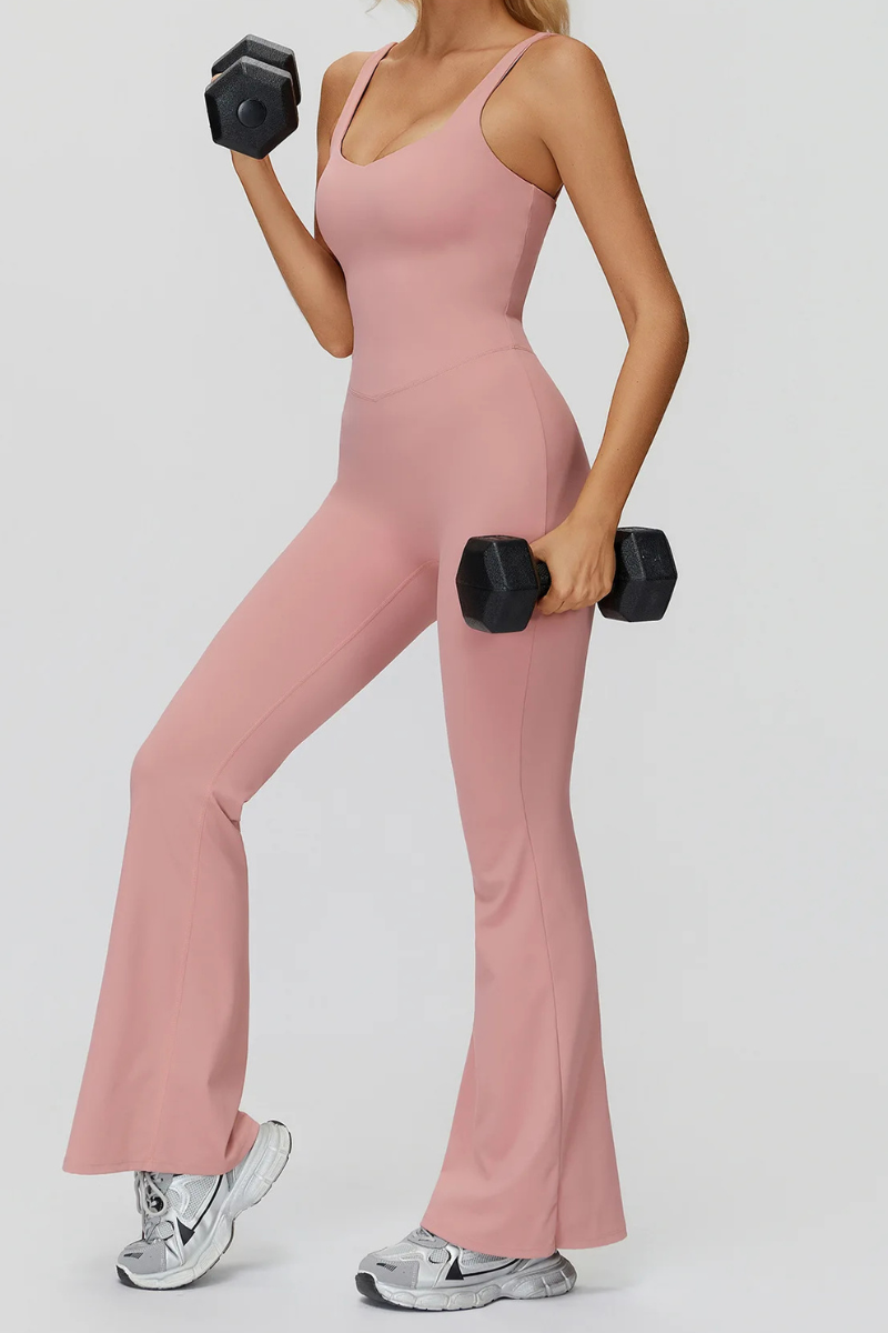 Macacão feminino ElyssiaFit Flare - Com Bojo