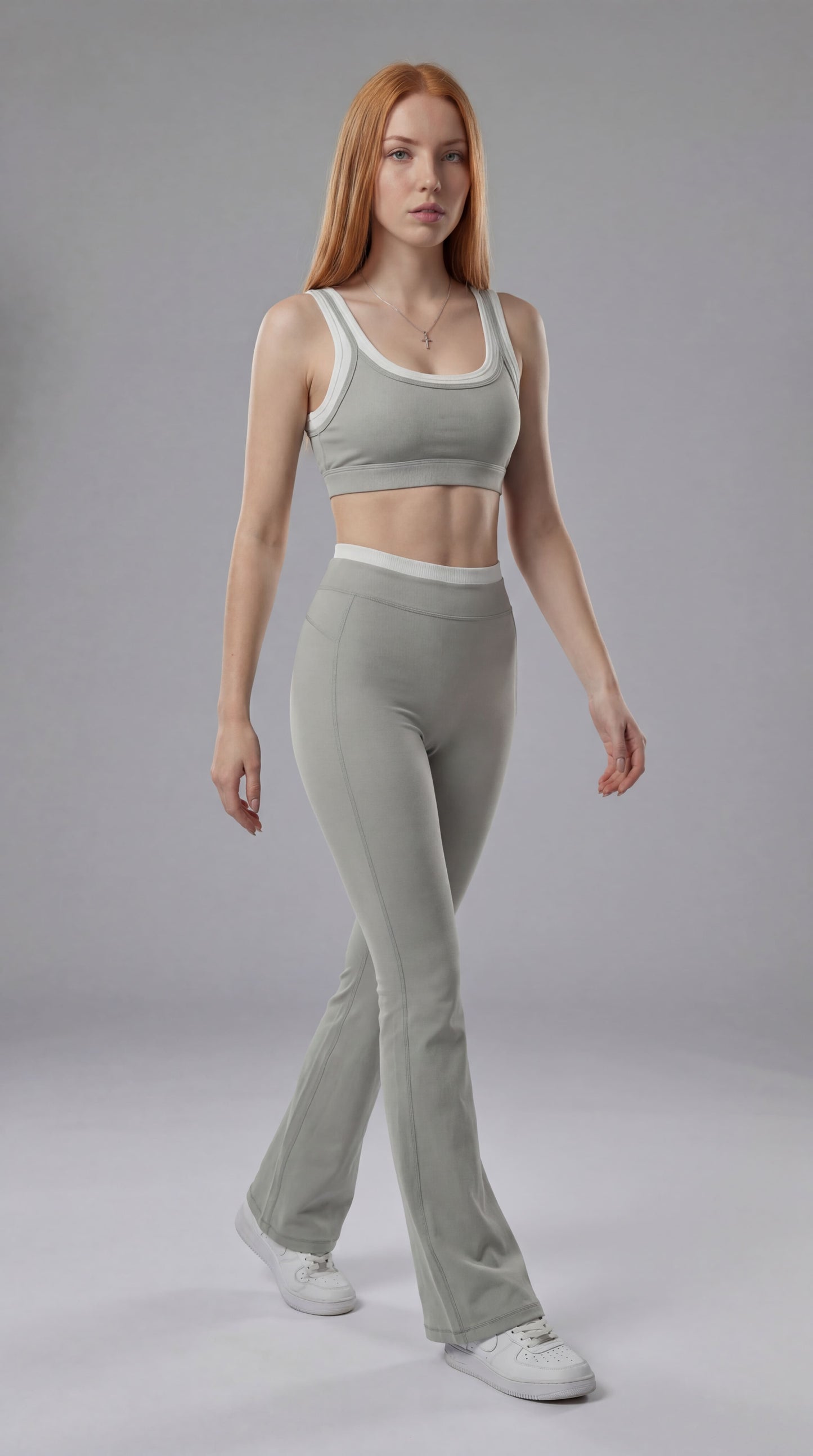 Legging Flare feminina - Ephyra Cinza