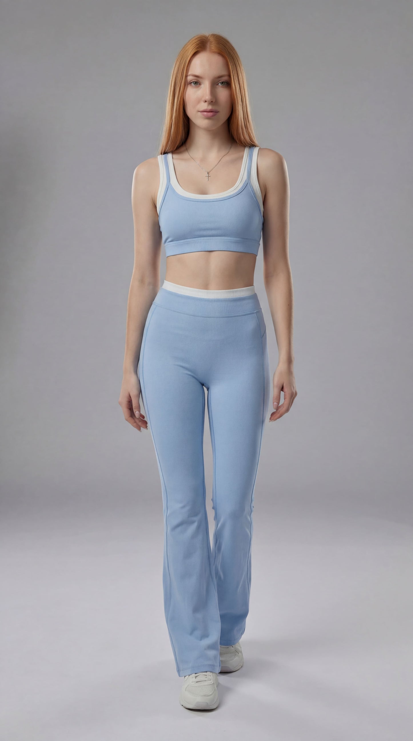 Legging Flare feminina - Ephyra Celeste
