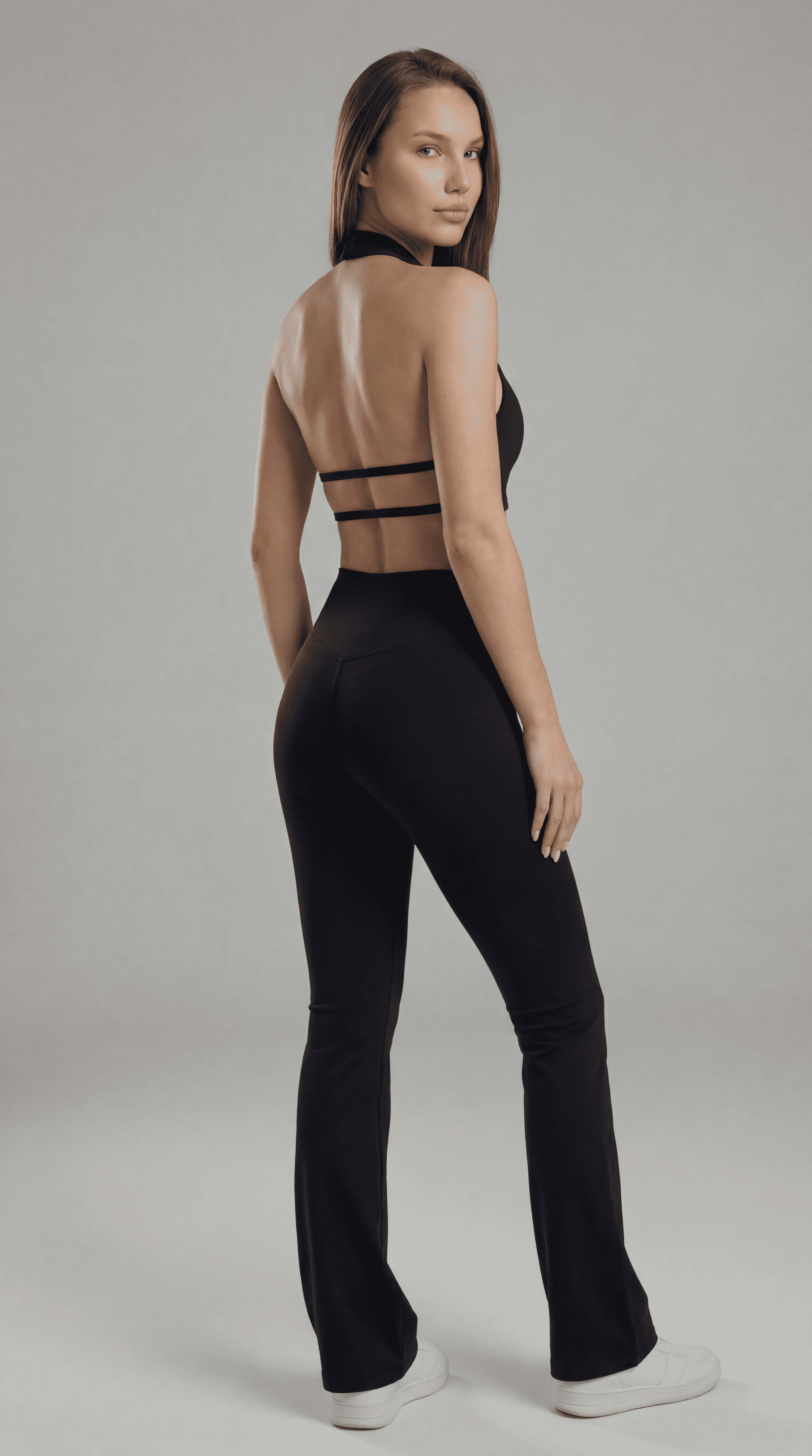 Legging flare feminina - Noir