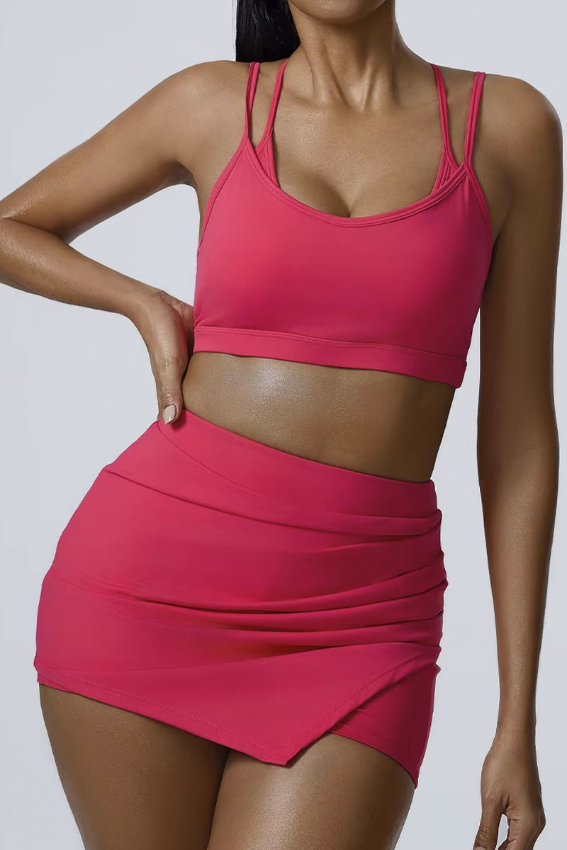 Conjunto PlayFit - Top + Short Saia