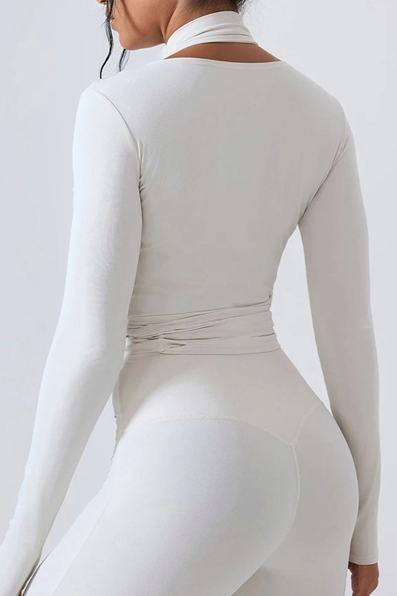 Blusa transpassada  - Noir