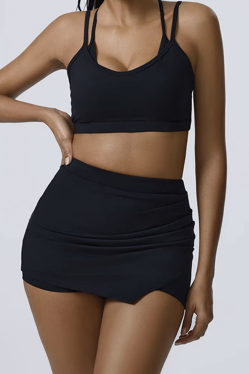 Conjunto PlayFit - Top + Short Saia