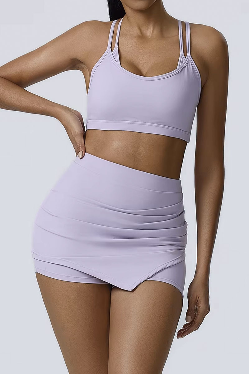 Conjunto PlayFit - Top + Short Saia