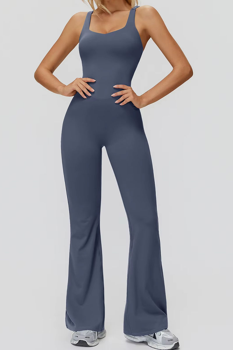 Macacão feminino ElyssiaFit Flare - Com Bojo