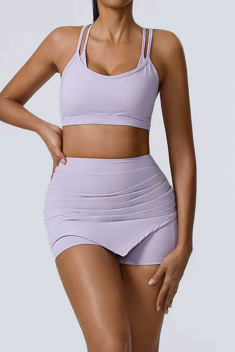 Conjunto PlayFit - Top + Short Saia