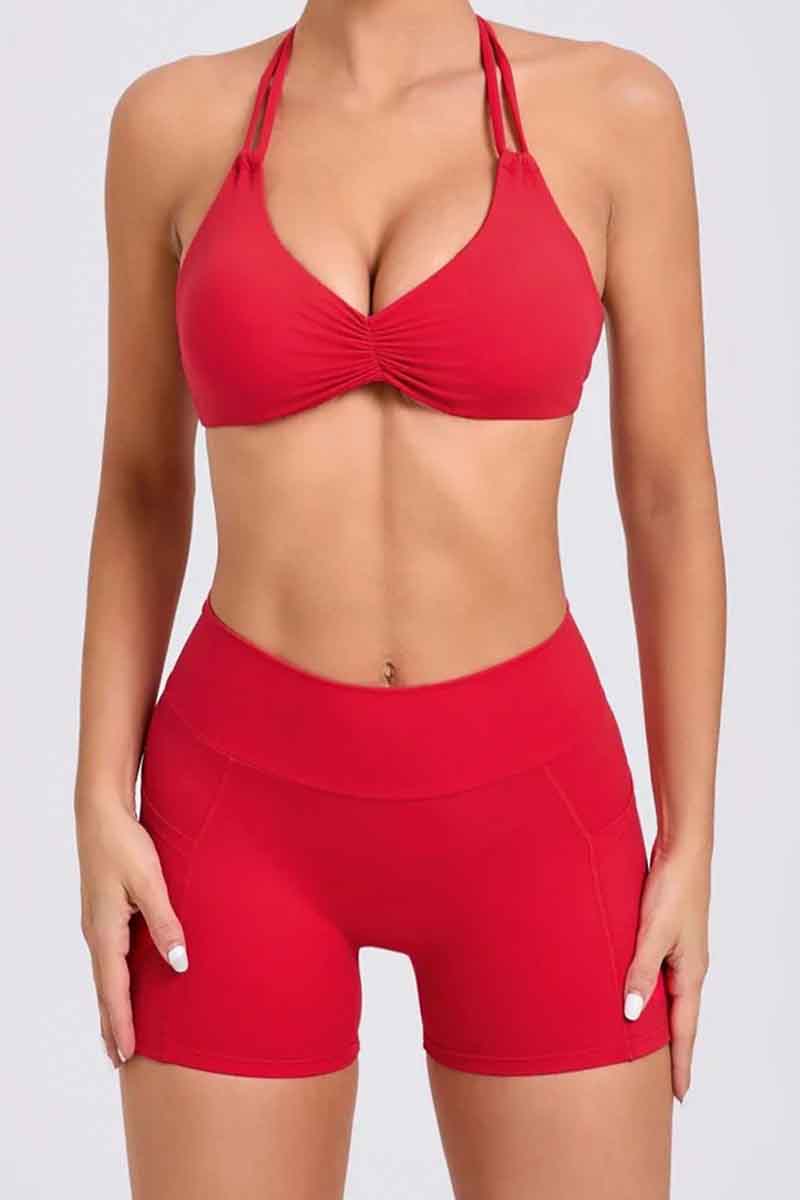 Top feminino V-Back - com bojo