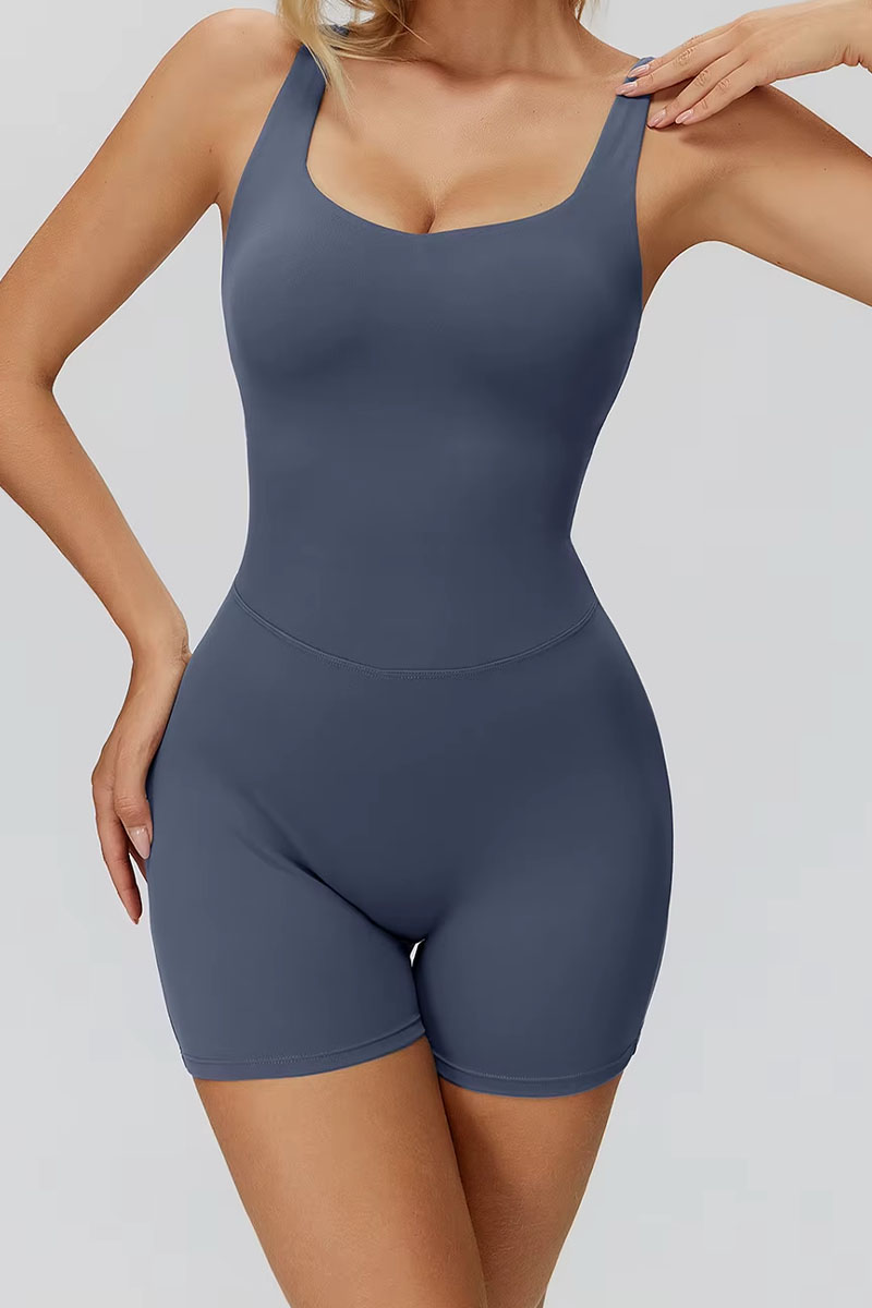 Macaquinho feminino ElyssiaFit- Com Bojo