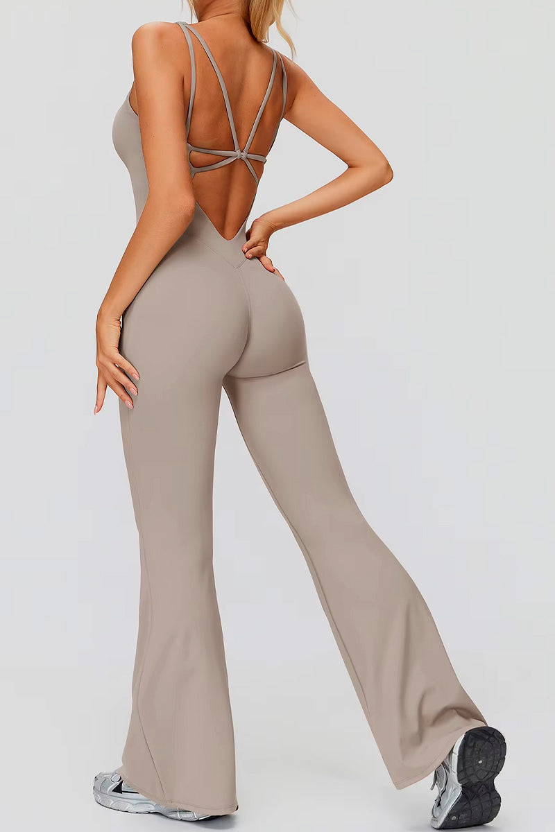 Macacão feminino ElyssiaFit Flare - Com Bojo