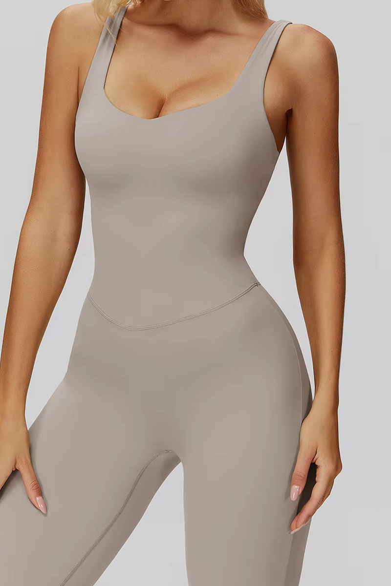 Macacão feminino ElyssiaFit Flare - Com Bojo