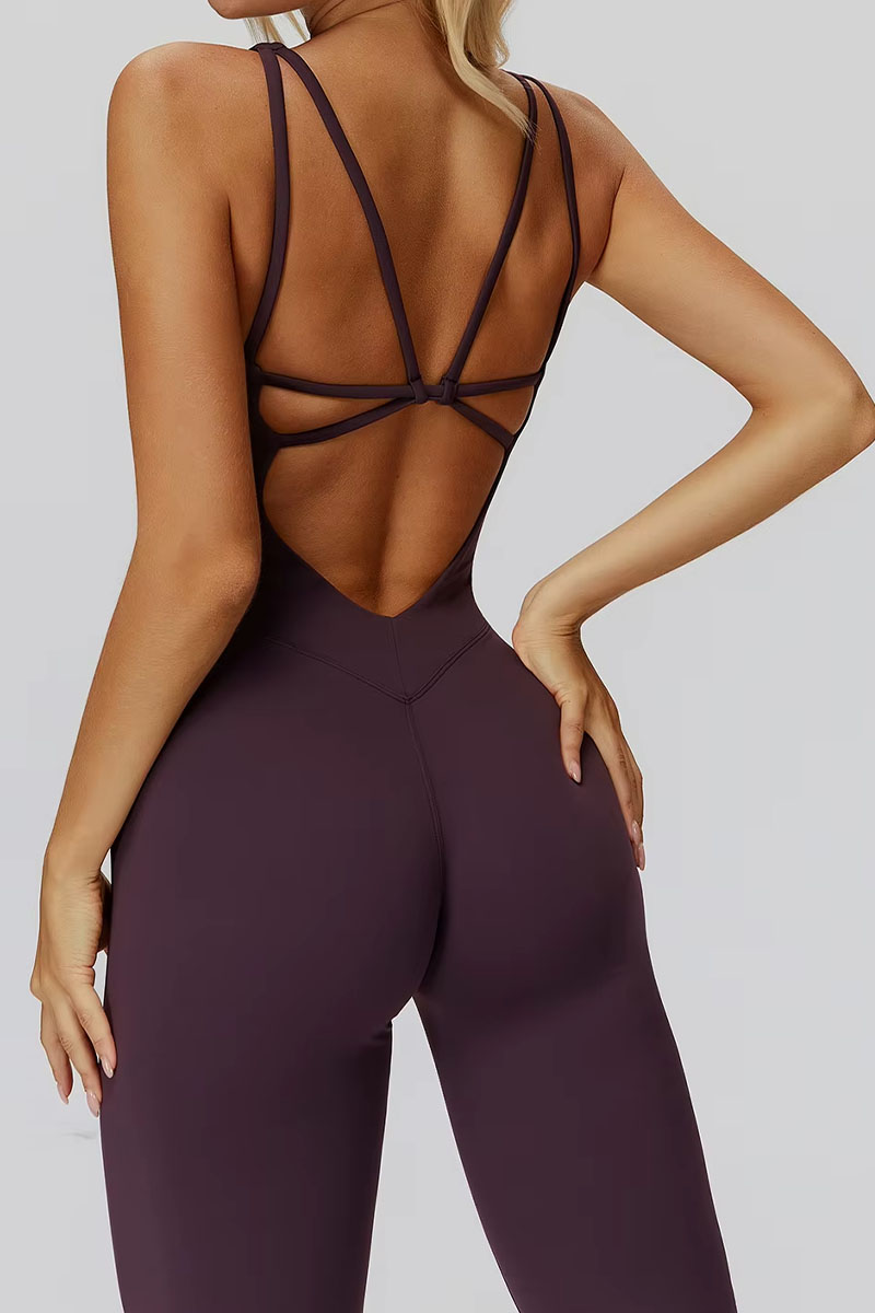 Macacão feminino ElyssiaFit Flare - Com Bojo