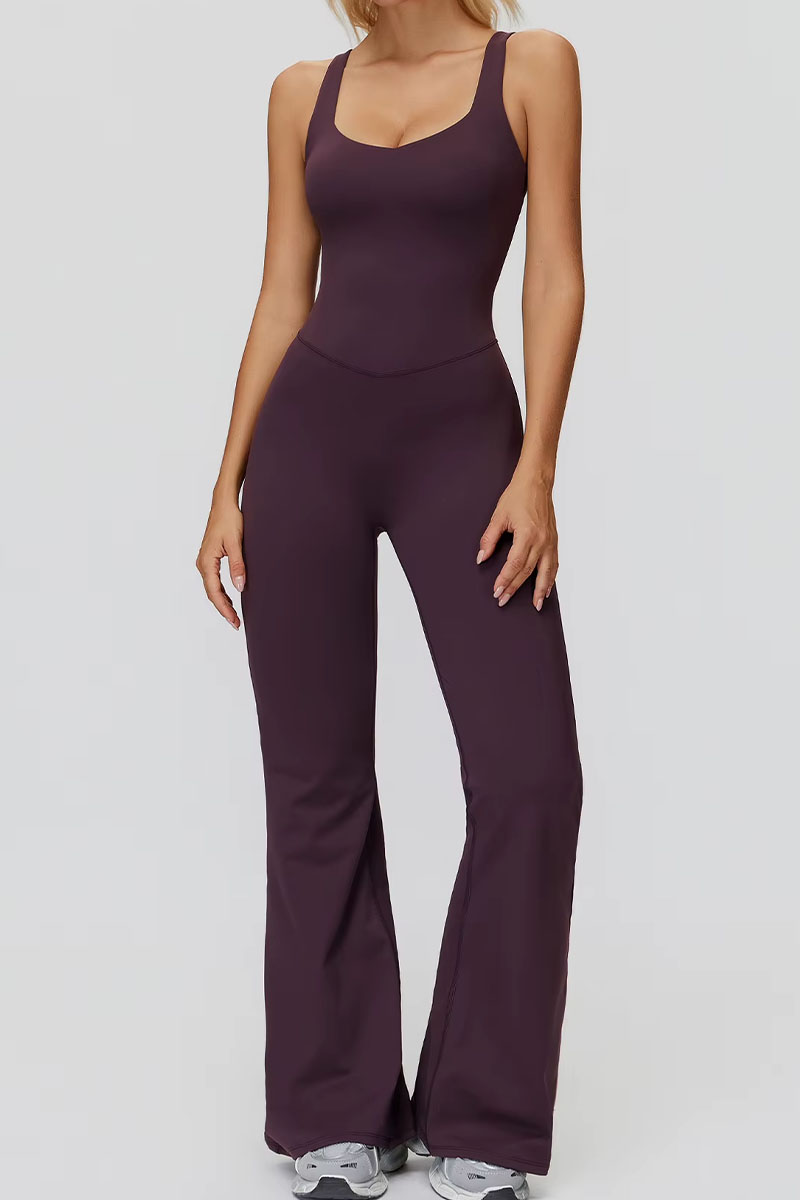 Macacão feminino ElyssiaFit Flare - Com Bojo